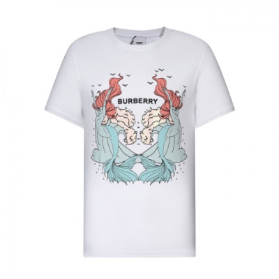 [버버리]Burberry 2021 Mm/Wm Logo Cotton Short Sleeved Tshirts - 버버리 2021 남/녀 로고 코튼 반팔티 Bur03797x.Size(s - xl).화이트