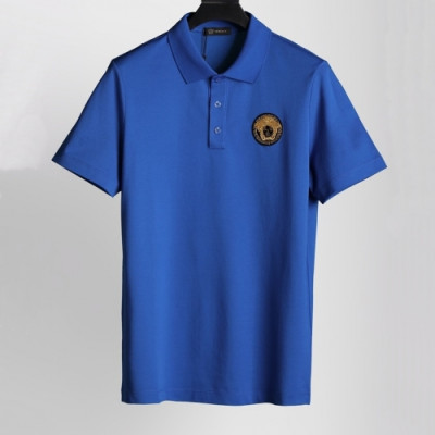 [베르사체]Versace 2021 Mens Logo Short Sleeved Tshirts - 베르사체 2021 남성 메두사 반팔티 Ver0809x.Size(m - 3xl).블루