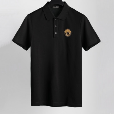 [베르사체]Versace 2021 Mens Logo Short Sleeved Tshirts - 베르사체 2021 남성 메두사 반팔티 Ver0811x.Size(m - 3xl).블랙