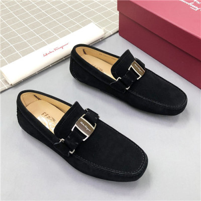 Salvatore Ferragamo 2021 Men's Leather Loafer - 페라가모 2021 남성용 레더 로퍼,Size(240-270),FGMS0536,블랙