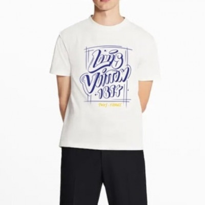 [매장판]Louis vuitton 2021 Mm/Wm Logo Short Sleeved Tshirts - 루이비통 2021 남/녀 로고 반팔티 Lou02744x.Size(s - xl).화이트