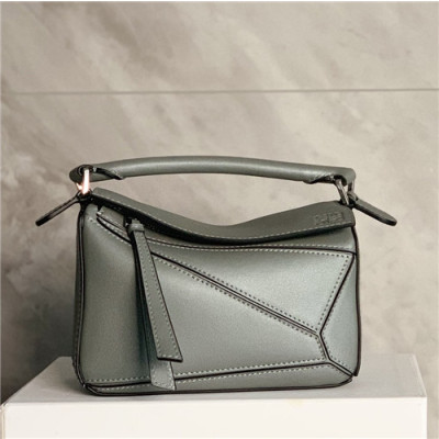 [로에베]Loewe 2021 Women's Puzzle Mini Tote Shoulder Bag,18cm - 로에베 2021 여성용 퍼즐 미니 토트 숄더백,18cm,LOEB0500,그레이