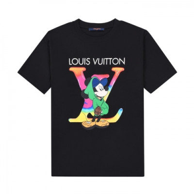 [매장판]Louis vuitton 2021 Mm/Wm Logo Short Sleeved Tshirts - 루이비통 2021 남/녀 로고 반팔티 Lou02749x.Size(xs - l).블랙