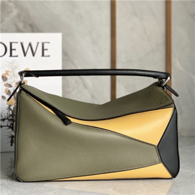 [로에베]Loewe 2021 Men's Puzzle Tote Shloulder Bag,35cm, - 로에베 2021 남성용 퍼즐 토트 숄더백,35cm,LOEB0522,올리브