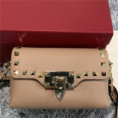 [발렌티노]Valentino 2021 Lockstead Shoulder Bag,16.5cm - 발렌티노 2021 락스터드 숄더백,16.5cm,VTB1071,카키