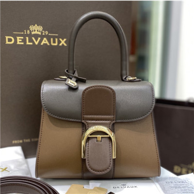 [델보]Delvaux 2021 Brillant Tote Shoulder Bag,20cm - 델보 2021 브리앙 토트 숄더백,20cm,DVB0374.브라운