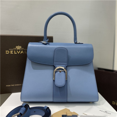 [델보]Delvaux 2021 Brillant Tote Shoulder Bag,28cm - 델보 2021 브리앙 토트 숄더백,28cm,DVB0378.블루