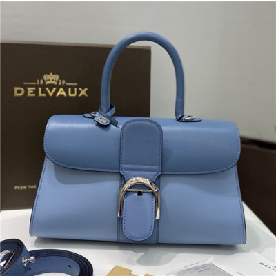 [델보]Delvaux 2021 Brillant Tote Shoulder Bag,28cm - 델보 2021 브리앙 토트 숄더백,28cm,DVB0381.블루