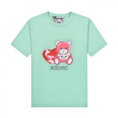 [모스키노]Moschino 2021 Mm/Wm Logo Cotton Short Sleeved Tshirts - 모스키노 2021 남/녀 로고 코튼 반팔티 Mos01149x.Size(s - l).민트