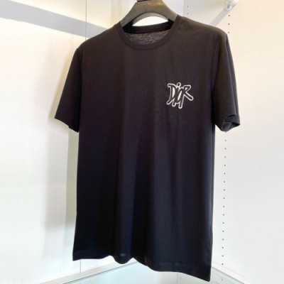 [매장판]Dior 2021 Mm/Wm Casual Crew-neck Short Sleeved Tshirts - 디올 2021 남/녀 캐쥬얼 크루넥 반팔티 Dio01201x.Size(m - 3xl).블랙