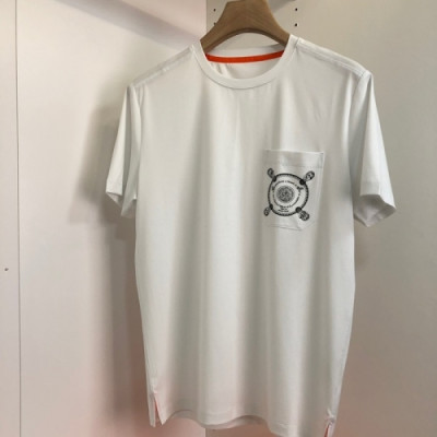 [에르메스]Hermes 2021 Mens Crew-neck Short Sleeved Tshirts - 에르메스 2021 남성 크루넥 반팔티 Her0626x.Size(m - 3xl).화이트