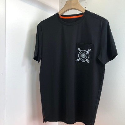 [에르메스]Hermes 2021 Mens Crew-neck Short Sleeved Tshirts - 에르메스 2021 남성 크루넥 반팔티 Her0627x.Size(m - 2xl).블랙