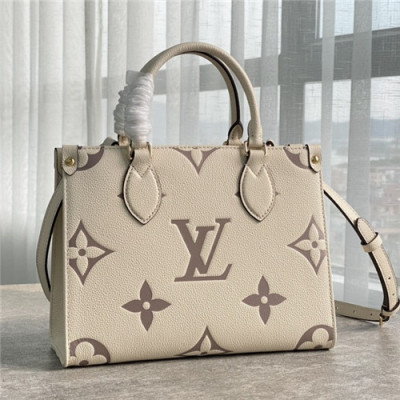 [루이비통]Louis Vuitton 2021 Onthego Mini Tote Shoulder Bag,28cm - 루이비통 2021 온더고 미니 토트 숄더백,28cm,LOUB2307,베이지