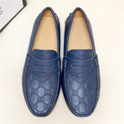 Gucci 2021 Men's Leather Loafer - 구찌 2021 남성용 레더 로퍼,Size(240-270),GUCS1416,네이비