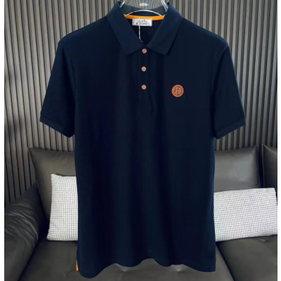 [에르메스]Hermes 2023 Mens Crew-neck Short Sleeved Tshirts - 에르메스 2023 남성 크루넥 반팔티 Her0632x.Size(m - 3xl).블랙