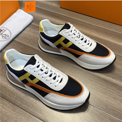 [매장판]Hermes 2021 Men's Leather Sneakers,HERS0433 - 에르메스 2021 남성용 레더 스니커즈,Size(240-270),화이트