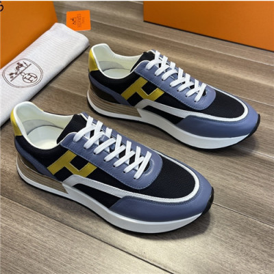 [매장판]Hermes 2021 Men's Leather Sneakers,HERS0435 - 에르메스 2021 남성용 레더 스니커즈,Size(240-270),블루