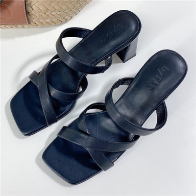 By Far 2021 Women's Leather High Heel Sandal,BYFS0026 - 바이파 2021 여성용 레더 하이힐 샌들,Size(225-250),블랙