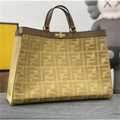 [수납력 최고]Fendi 2021 Peekaboo X-Tote Bag/Shopper Bag,40cm,FENB0670 - 펜디 2021 피카부 엑스 토트백/쇼퍼백,40cm,옐로우