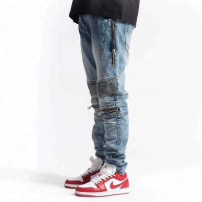 Amiri 2021 Mens Trendy Denim Pants - 아미리 2021 남성 트렌디 데님 팬츠 Ami0189x.Size(29 - 40).블루