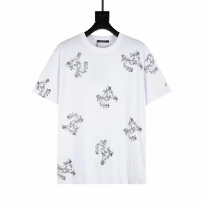 Louis vuitton  Mm/Wm Logo Short Sleeved Tshirts White - 루이비통 2021 남/녀 로고 반팔티 Lou02791x Size(xs - l) 화이트