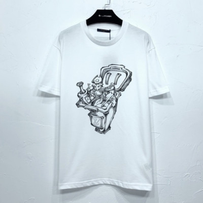 Louis vuitton  Mm/Wm Logo Short Sleeved Tshirts White - 루이비통 2021 남/녀 로고 반팔티 Lou02793x Size(s - xl) 화이트