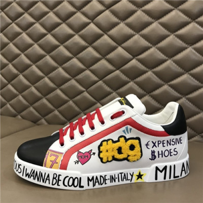 Dolce&Gabbana 2021 Men's Leatehr Sneakers,DGS0279 - 돌체앤가바나 2021 남성용 레더 스니커즈,Size(240-270),화이트