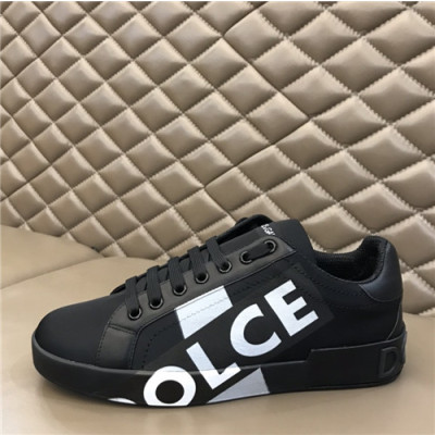 Dolce&Gabbana 2021 Men's Leatehr Sneakers,DGS0285 - 돌체앤가바나 2021 남성용 레더 스니커즈,Size(240-270),블랙