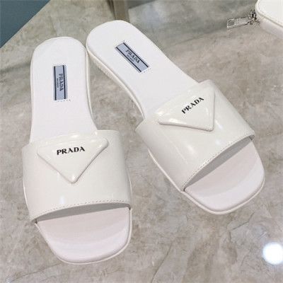 Prada 2021 Women's Leather Slipper,RAS0761 - 프라다 2021 여성용 레더 슬리퍼,Size(225-250),화이트