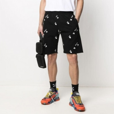 Off white  Mens Logo Casual Training Half Pants Black - 오프화이트 2021 남성 캐쥬얼 로고 트레이닝 반바지 Off0723x Size(s - 2xl) 블랙