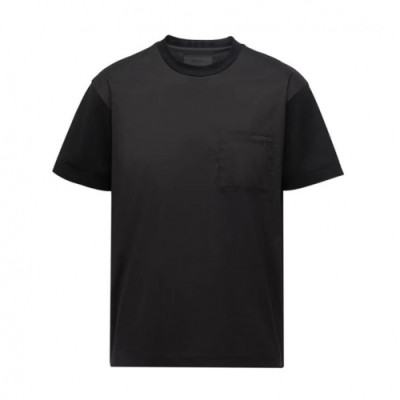 Prada  Mens Basic Logo Short Sleeved Tshirts Black - 프라다 2021 남성 베이직 로고 폴로 반팔티 Pra02240x Size(s - 2xl) 블랙