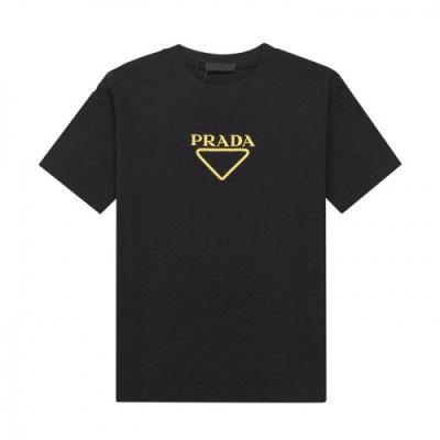 Prada  Mens Basic Logo Short Sleeved Tshirts Black - 프라다 2021 남성 베이직 로고 폴로 반팔티 Pra02244x Size(s - xl) 블랙