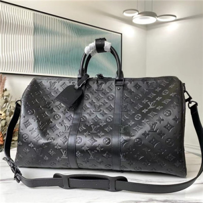 [수납력 짱]Louis Vuitton 2021 Men's Keepall Bandouliere Tote Bag/Cross Bag,50cm,M44810,LOUB2330 - 루이비통 2021 남성용 키폴 반둘리에 토트백/크로스백,50cm,블랙