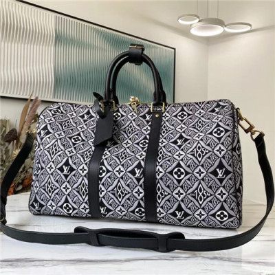 [루이비통]Louis Vuitton 2021 Keepal Tota Bag/Cross Bag,45cm,M57304,LOUB2339 - 루이비통 2021 키폴 토트백/크로스백,45cm,블랙