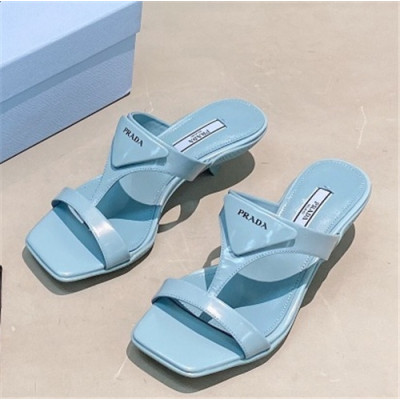 Prada 2021 Women's High Heel Sandal,PRAS0767 - 프라다 2021 여성용 샌들,Size(225-250),스카이블루