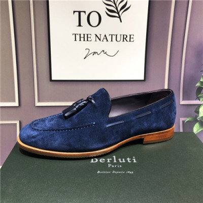 Berluti 2021 Men's Leather Loafer,BERTS0226 - 벨루티 2021 남성용 레더 로퍼,Size(240-270),네이비