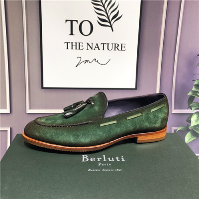 Berluti 2021 Men's Leather Loafer,BERTS0227 - 벨루티 2021 남성용 레더 로퍼,Size(240-270),그린