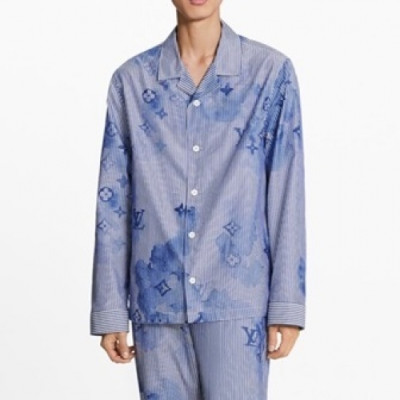 Louis vuitton 2021 Mens Trendy shirts Blue - 루이비통 2021 남성 트렌디 셔츠 Lou02829x Size(s - l) 블루