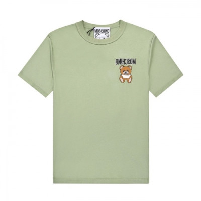 Moschino  Mm/Wm Logo Cotton Short Sleeved Tshirts Mint - 모스키노 2021 남/녀 로고 코튼 반팔티 Mos0162x Size(s - l) 민트