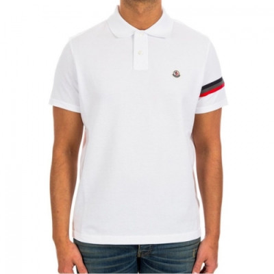 Moncler  Mens Logo Crew-neck Short Sleeved Tshirts White - 몽클레어 2021 남성 로고 크루넥 반팔티 Moc02192x Size(m - 2xl) 화이트