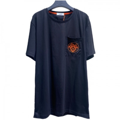 Hermes  Mens Crew-neck Short Sleeved Tshirts Black - 에르메스 2021 남성 크루넥 반팔티 Her0643x Size(m - 2xl) 블랙