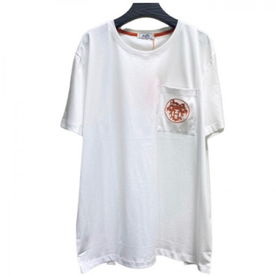 Hermes  Mens Crew-neck Short Sleeved Tshirts White - 에르메스 2021 남성 크루넥 반팔티 Her0644x Size(m - 2xl) 화이트