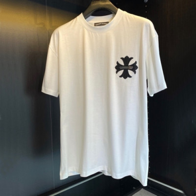 Chrome hearts  Mens Logo Casual Short Sleeved Tshirts White - 크롬하츠 2021 남성 로고 캐쥬얼 반팔티 Chr0359x Size(m - 3xl) 화이트