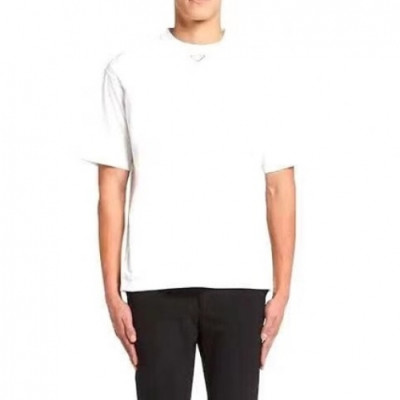 Prada  Mens Basic Logo Short Sleeved Tshirts White - 프라다 2021 남성 베이직 로고 폴로 반팔티 Pra02256x Size(s - xl) 화이트