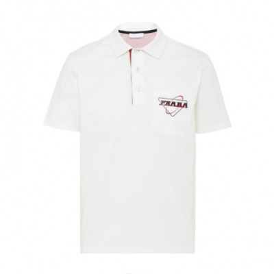 Prada  Mens Basic Logo Short Sleeved Tshirts White - 프라다 2021 남성 베이직 로고 폴로 반팔티 Pra02259x Size(m - 2xl) 화이트