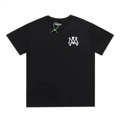 Amiri  Mm/Wm Logo Cotton Short Sleeved Tshirts Black - 아미리 2021 남/녀 로고 코튼 반팔티 Ami0192x Size(s - xl) 블랙