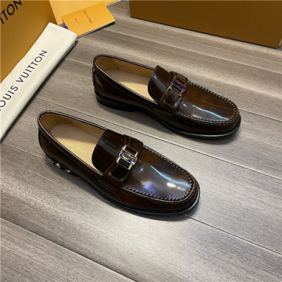 Louis Vuitton 2021 Men's  Leather Loafer,LOUS2017 - 루이비통 2021 남성용 레더 로퍼,Size(240-270),브라운