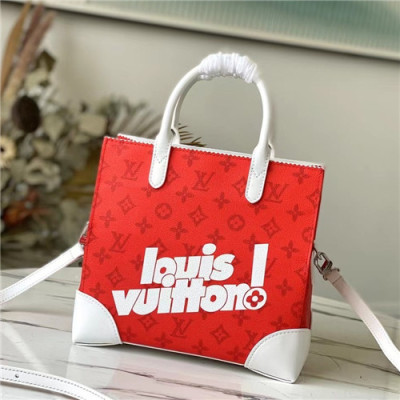 [루이비통]Louis Vuitton 2021 Women's Leather Tote Bag/Shouder Bag,25cm,M46113,LOUB2342 - 루이비통 2021 여성용 레더 토트백/숄더백,25cm,레드