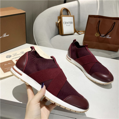 Loro Piana 2021 Men's Leather Sneakers,LOROS0058 - 로로피아나 2021 남성용 레더 스니커브,Size(240-270),레드