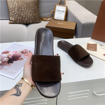 Loro Piana 2021 Men's Leather Slipper,LOROS0069 - 로로피아나 2021 남성용 레더 슬리퍼,Size(240-270),브라운